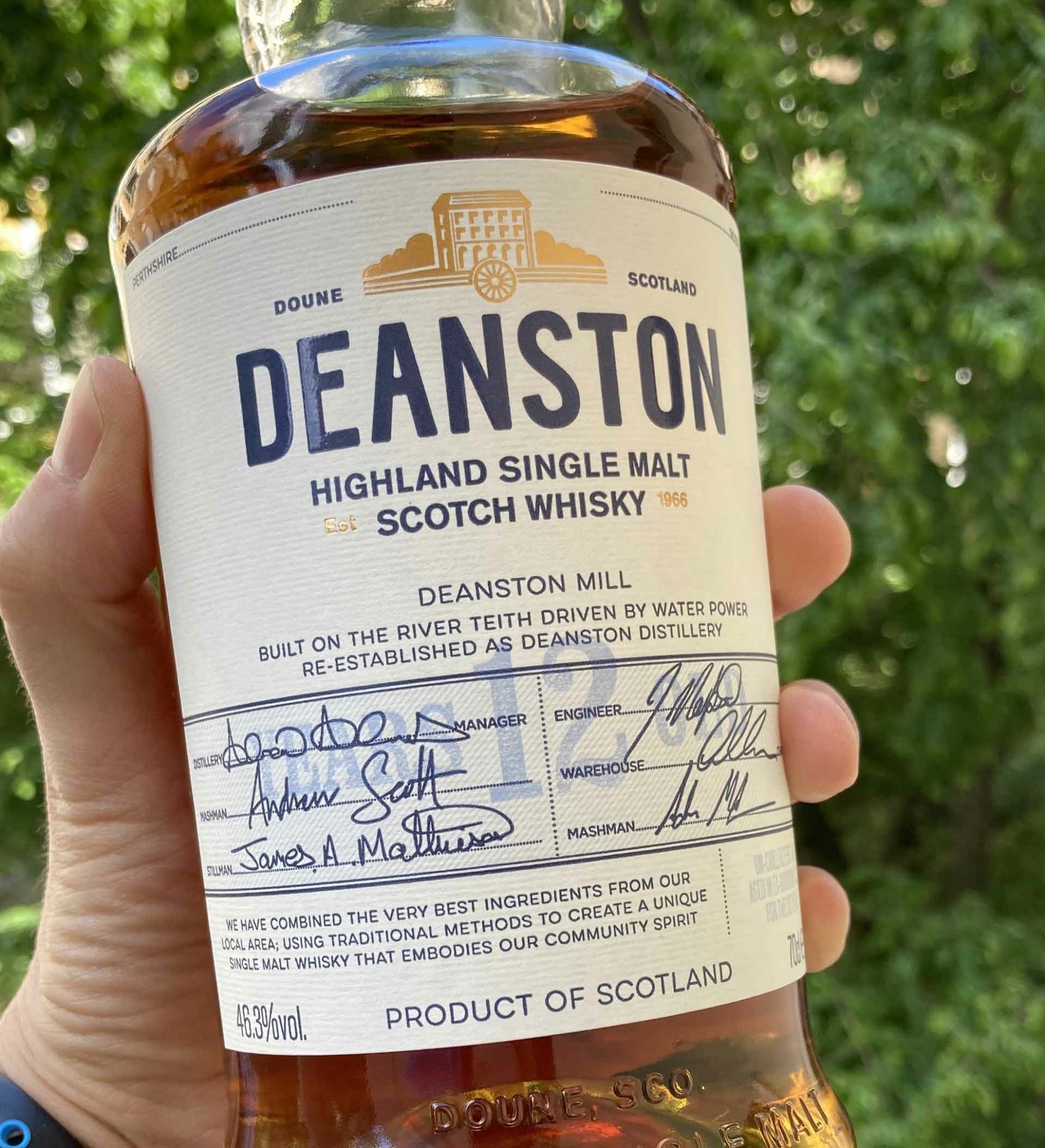 Unser Whisky des Monats Juni 2021: der Deanston 12 Jahre.