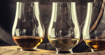 Whisky-Tasting wird vorbereitet.