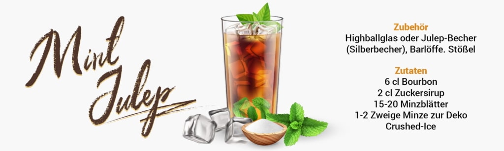 Whisky Cocktail: Mint Julep Rezept + Tipp