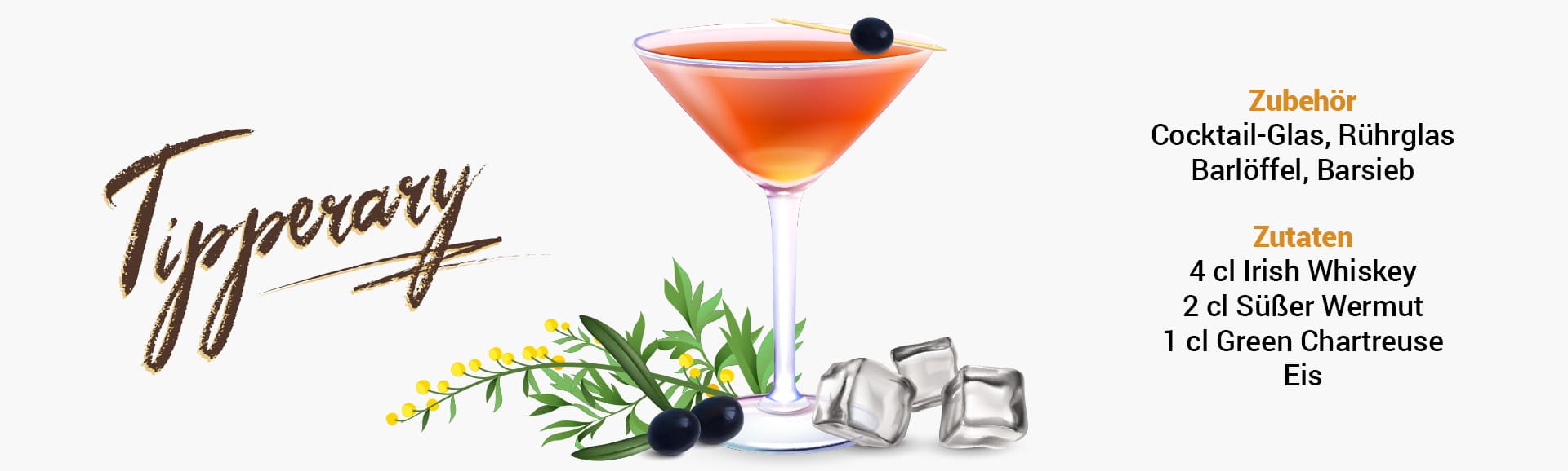 Whisky Cocktail: Tipperary Rezept + Tipp