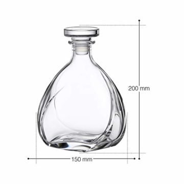 AMAVEL Edle Whiskykaraffe Lismore, mit luftdichtem Verschluss, Design Whiskey Karaffe aus Glas, Füllmenge: ca. 700 ml - 6