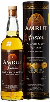 Amrut Indian Single Malt Whisky "Fusion", (1 x 700 ml), 1er Pack - 1