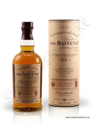 Balvenie Cuban Selection 14 Years Single Malt Scotch Whisky 43% 0,7l Flasche - 1