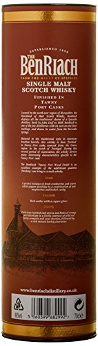 Benriach 21 Years Old Tawny Port Wood Finish Limited Edition Whisky mit Geschenkverpackung (1 x 0.7 l) - 2