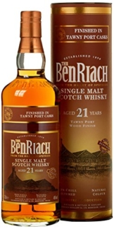 Benriach 21 Years Old Tawny Port Wood Finish Limited Edition Whisky mit Geschenkverpackung (1 x 0.7 l) - 1