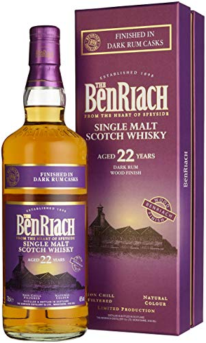 Benriach 22 Years Old Dark Rum Wood Finish mit Geschenkverpackung Whisky (1 x 0.7 l) - 1