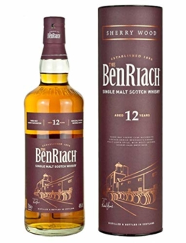BenRiach Sherry Wood 12 Jahre 0,7 l Speyside Single Malt Scotch Whisky - 1