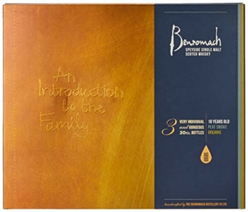 Benromach Trio Whisky Geschenk in Geschenkpackung 10 Years, Organic, Peat Smoke (3 x 0.2 l) - 3