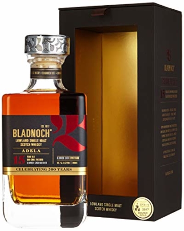 Bladnoch ADELA 15 Years Old Lowland Single Malt Scotch Whisky mit Geschenkverpackung (1 x 0.7 l) - 1