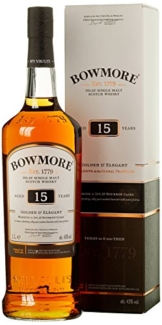 Bowmore 15 Years Old Golden & Elegant Whisky mit Geschenkverpackung (1 x 1 l) - 1