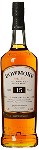 Bowmore 15 Years Old Golden & Elegant Whisky mit Geschenkverpackung (1 x 1 l) - 2