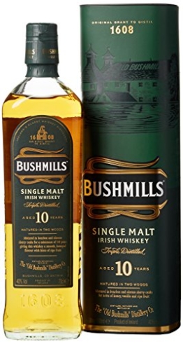 Bushmills Single Malt Irish Whiskey 10 Jahre (1 x 0.7 l) - 1