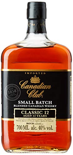 Canadian Club 12 Jahre Blended Canadian Whisky, lang anhaltender Geschmack mit ausbalancierten und sanften Aromen, 40% Vol, 1 x 0.7l - 1