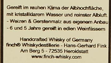 finch Whiskydestillerie Classic Whisky (1 x 0.5 l) - 3