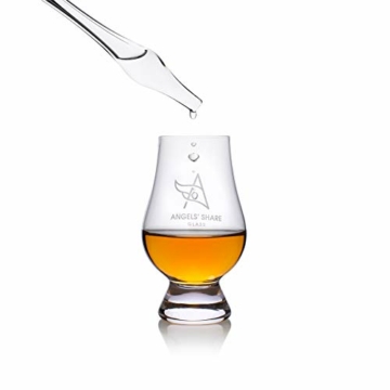 Glas-Whiskey-Wassertropfer mit Distelspitze, Hergestellt in Schottland - Glas-Whisky-Wasserpipette für Scotch, Whisky, Bourbon & Rye - Whiskey-Geschenk, Whiskey-Bar-Zubehör von Angels' Share Glass - 6