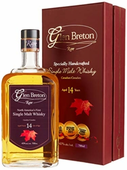 Glen Breton Rare 14 Years Old Canada's First Single Malt Whisky mit Geschenkverpackung (1 x 0.7 l) - 1