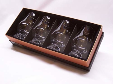 Glencairn Whisky Tasting Nosing Glass in Schwarz / Gold Präsentationsbox - 4 Stück - 1
