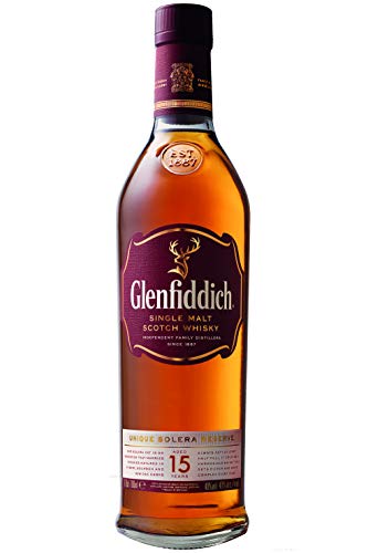 Glenfiddich Single Malt Scotch Whisky 15 Jahre Solera – der am häufigsten ausgezeichnete Single Malt Scotch Whisky der Welt, 1 x 0,7 l, 40% Vol. - 2