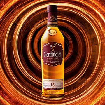 Glenfiddich Single Malt Scotch Whisky 15 Jahre Solera – der am häufigsten ausgezeichnete Single Malt Scotch Whisky der Welt, 1 x 0,7 l, 40% Vol. - 5