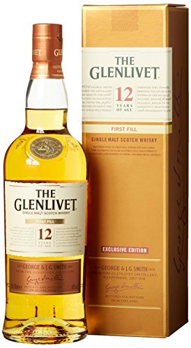 Glenlivet 12 Jahre Single Malt Scotch Whisky mit Geschenkverpackung (1 x 0.7 l) - 1