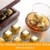Gold Edelstahl Whisky Steine Geschenkset in der Wunderschöner Holzkiste - Hohe Kühltechnologie - 8 Whisky Eiswürfel Wiederverwendbar - Edelstahl Eiswürfel - Geschenk für Männer - Whiskey Zubehör - 7