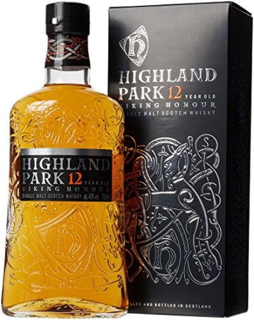 Highland Park 12 Jahre Viking Honour Single Malt Scotch Whisky (1 x 0.7 l) – vollmundiger, rauchiger Geschmack, der Whisky mit der Wikinger-Seele - 1