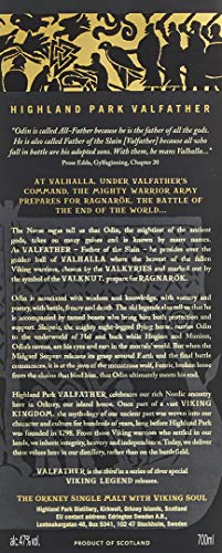 Highland Park Valfather Single Malt Scotch Whisky (1 x 0.7 l) – der intensive und rauchige Whisky, Teil 3 und Vollendung der Viking Legends Trilogie - 7