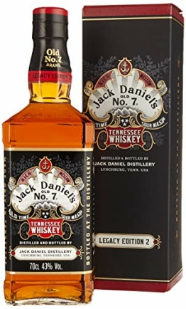 Jack Daniel's Legacy Edition 1905 - No 2 - limititierte Sonderedition in der Geschenkbox - Tennessee Whiskey - 43% Vol. (1 x 0.7l) - 1