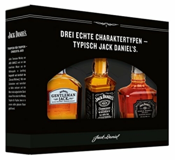 Jack Daniel's Old No. 7 Markenfamilien Geschenkset (Gentleman Jack, Single Barrel) zur Verkostung - limitiert Whisky (3 x 0.05 l) - 1
