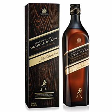 Johnnie Walker Double Black Label Blended Scotch Whisky – Schottischer Whisky aus den vier Ecken Schottlands direkt ins Glas – In edler Geschenkverpackung – 1 x 0,7l - 1