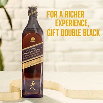 Johnnie Walker Double Black Label Blended Scotch Whisky – Schottischer Whisky aus den vier Ecken Schottlands direkt ins Glas – In edler Geschenkverpackung – 1 x 0,7l - 5
