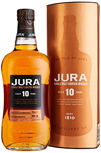 Jura 10 Years Old Single Malt Scotch Whisky mit Geschenkverpackung (1 x 0.7 l) - 1