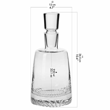Krosno Whisky Set | 1 x 950 ml Karaffe & 6 x 300 ml Glas | Fjord Kollektion | Perfekt für Zuhause, Restaurants und Partys Whiskykenner - 2