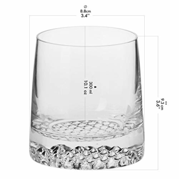 Krosno Whisky Set | 1 x 950 ml Karaffe & 6 x 300 ml Glas | Fjord Kollektion | Perfekt für Zuhause, Restaurants und Partys Whiskykenner - 3