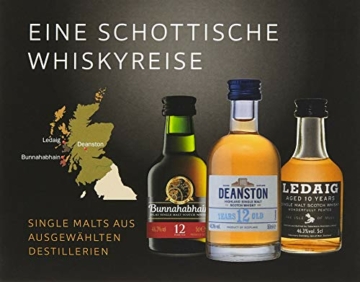 Miniaturenset Single Malts – Eine Schottische Whiskyreise – Bunnahabhain, Deanston und Ledaig (3 x 0.05 l) - 5