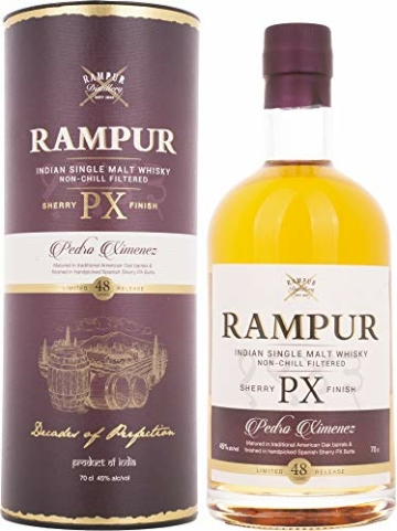 Rampur PX SHERRY FINISH Indian Single Malt Whisky Whisky ( x 0.7) - 1