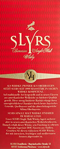 Slyrs Bavarian Single Malt Whisky Edition No. 1 Marsala Fass mit Geschenkverpackung (1 x 0.7 l) - 2