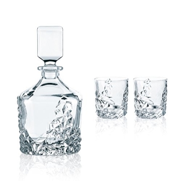 Spiegelau & Nachtmann, 3-teiliges Whisky-Set, Dekanter+ 2x Whisky-Becher, Sculpture, 91900 - 1