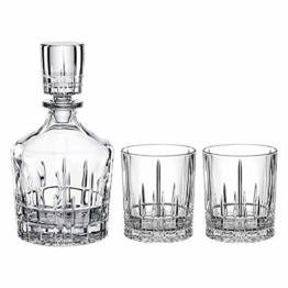 Spiegelau & Nachtmann, Whisky-Set, 3-teilig, Karaffe mit 2 Gläsern, Kristallglas, Perfect Serve, 4500198 - 1