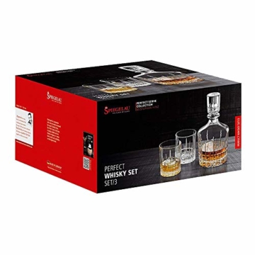 Spiegelau & Nachtmann, Whisky-Set, 3-teilig, Karaffe mit 2 Gläsern, Kristallglas, Perfect Serve, 4500198 - 6