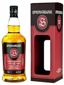 Springbank 12 Years Cask Strength Single Malt Scotch mit Geschenkverpackung Whisky (1 x 0.7 l) - 1