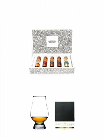 Tastillery Whisky Tasting Probierset Weltreise inkl. Glencairn Glas - 