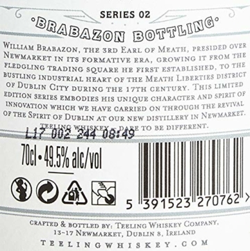 Teeling Irish Whisky - The Revival V 46% Vol. (0,7l) - Whiskey aus Irland mit Noten von gerösteten Mandeln, frisch gepressten Trauben sowie Zitrus - 2