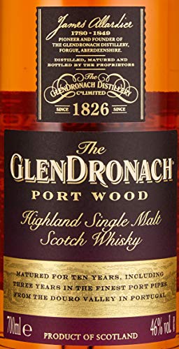 The GlenDronach PORT WOOD Highland Single Malt Scotch Whisky Whisky (x 0.7) - 7