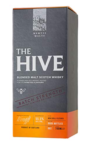 The Hive Batch Strength Malt Whisky 55%, 70cl - Wemyss Malts - Blended Malt Scotch Whisky - 2