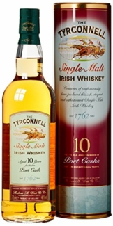 The Tyrconnell 10 Jahre Port Finish Single Malt Irish Whiskey, mit Geschenkverpackung, 46%Vol, 1 x 0,7l - 1