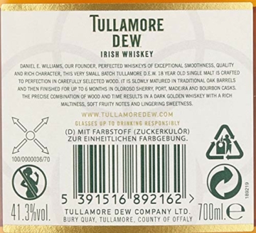 Tullamore Dew Tullamore D.E.W. 18 Years Old Single Malt Irish Whiskey  Whisky (1 x 0.7) - 11