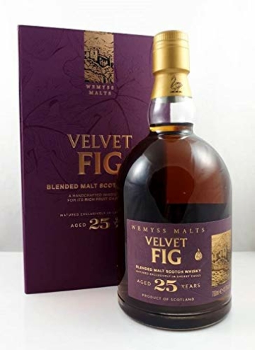 Wemyss Malts VELVET FIG 25 Years Old Blended Malt Scotch Whisky Whisky (1 x 0.7 l) - 1