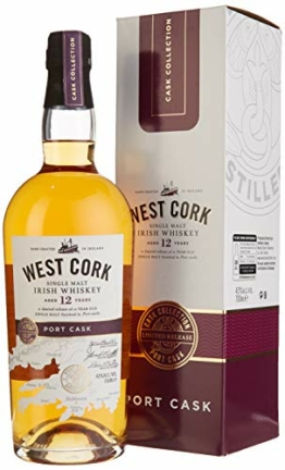 West Cork 12 Years Old Irish Whiskey Port Cask Finish Limited Release (1 x 0.7 l) - 1