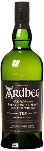 Whisky Ardbeg Islay Single Malt 10 Jahre in Geschenkverpackung (1 x 0.7 l) - 2